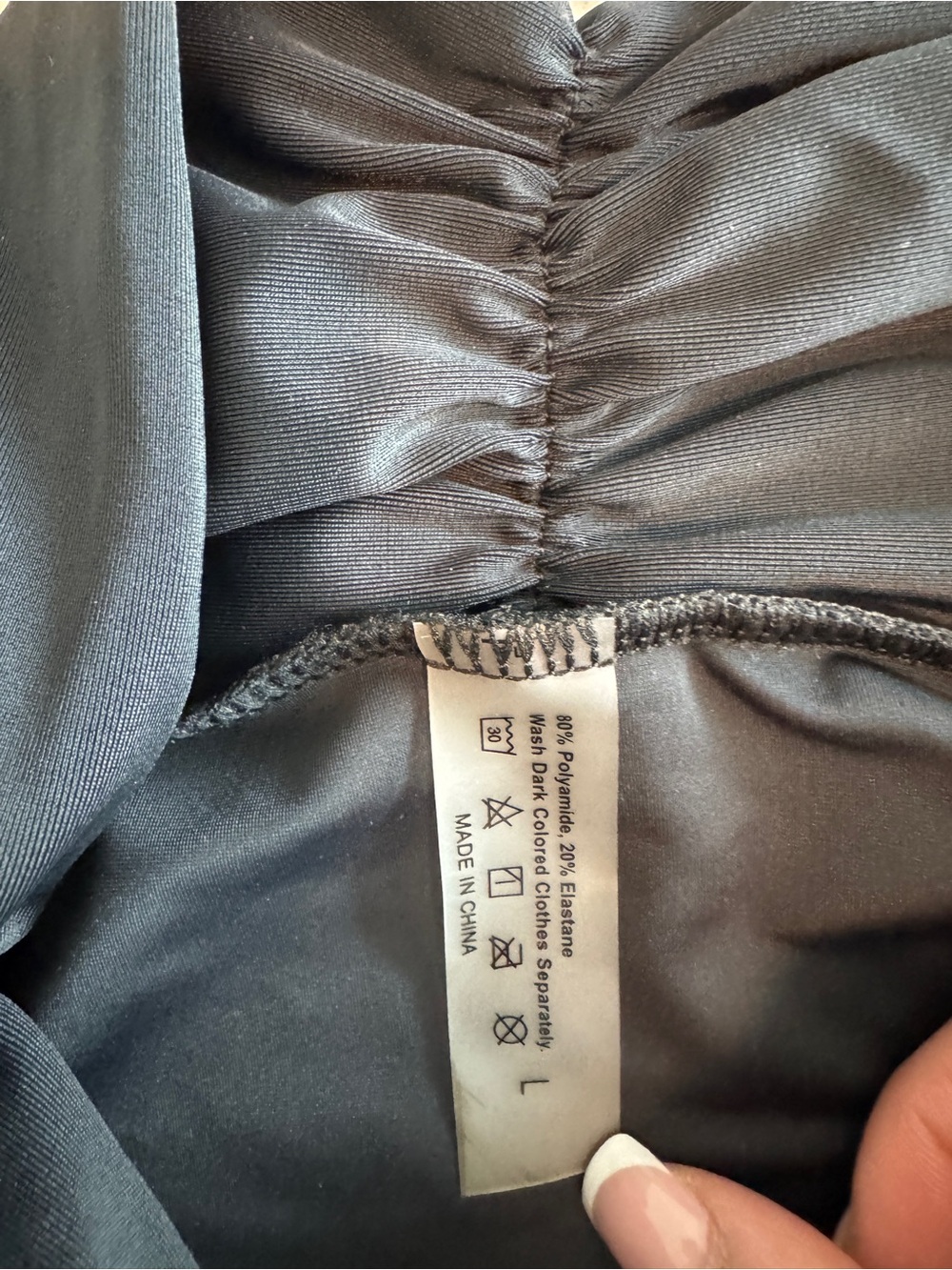 Black Ruched Women’s Dress - Unbranded